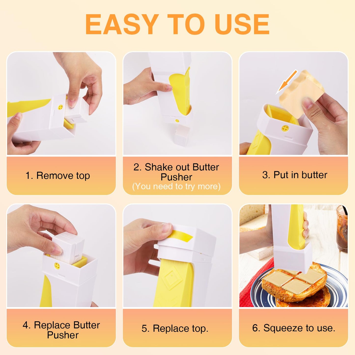 OPLCFO 2PCS Butter Cutter and Storage Case, Butter Stick Slicer for Bread Cakes Cookie