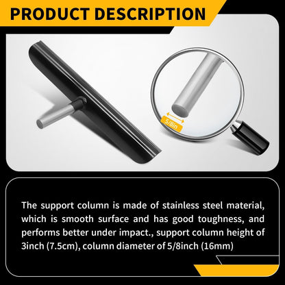 Jecoupoon 12 Inch Lathe Tool Rest, 5/8 Inch Stainless Steel Post, Wood Lathe Tool Holder, Professional Wood Turning Accessories
