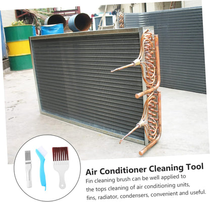 HOMSFOU Air Conditioner Cleaning Brush Set, Kitchen Cleaning Brush, Cooling Fin Comb Cleaner Tool for A/C Condenser