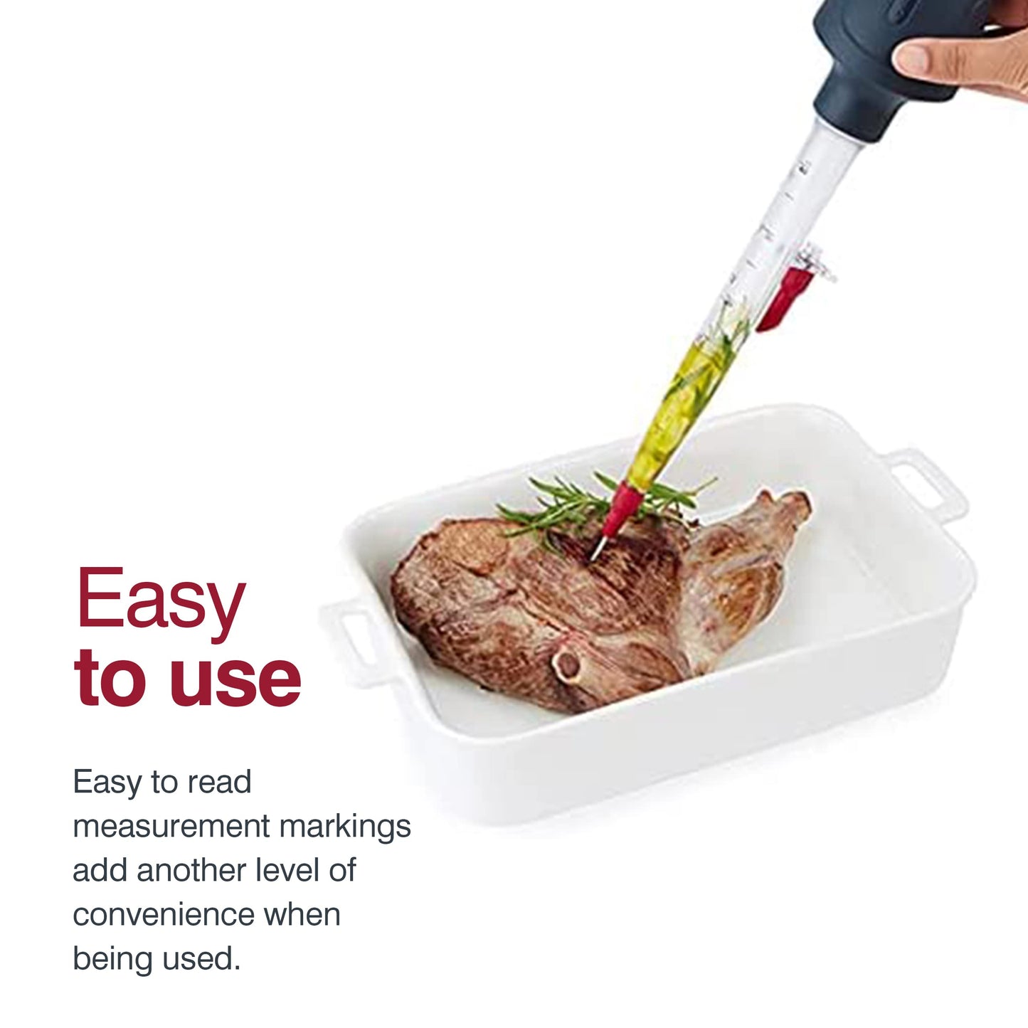 Zyliss 2-in-1 Baster & Infuser - Dishwasher-Safe, Stainless Steel Marinade Injector & Baster for Cooking - Medium