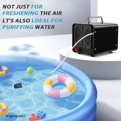 Ozone Generator 60,000mg/h & Ozone Generator Water 1000 mg/h High Capacity Smart Ozone Machine Odor Removal Commercial Ozone Odor Eliminator for Home, Smoke, Pet Odor, Car, Cleaning Fruits, Vegetables