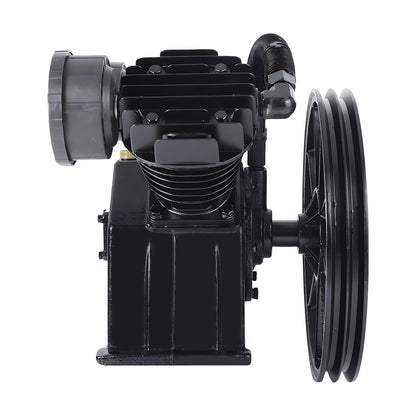 Cast Iron Twin Cylinder Air Compressor Pump Replacement, 145PSI 4HP, 8Bar