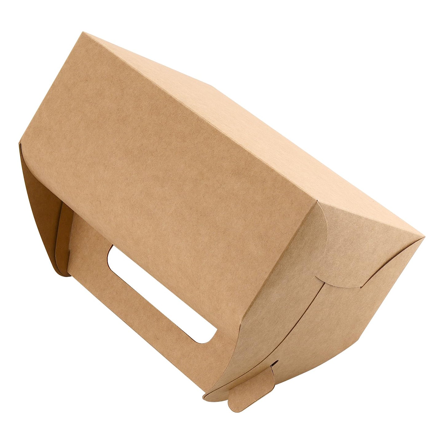 HEIHAK 50 PCS 8x6x4 Inch Large Gable Boxes Bulk, Gift Boxes with Handle, Treat Party Favor Boxes for Birthday,Wedding,Picnic and Christmas
