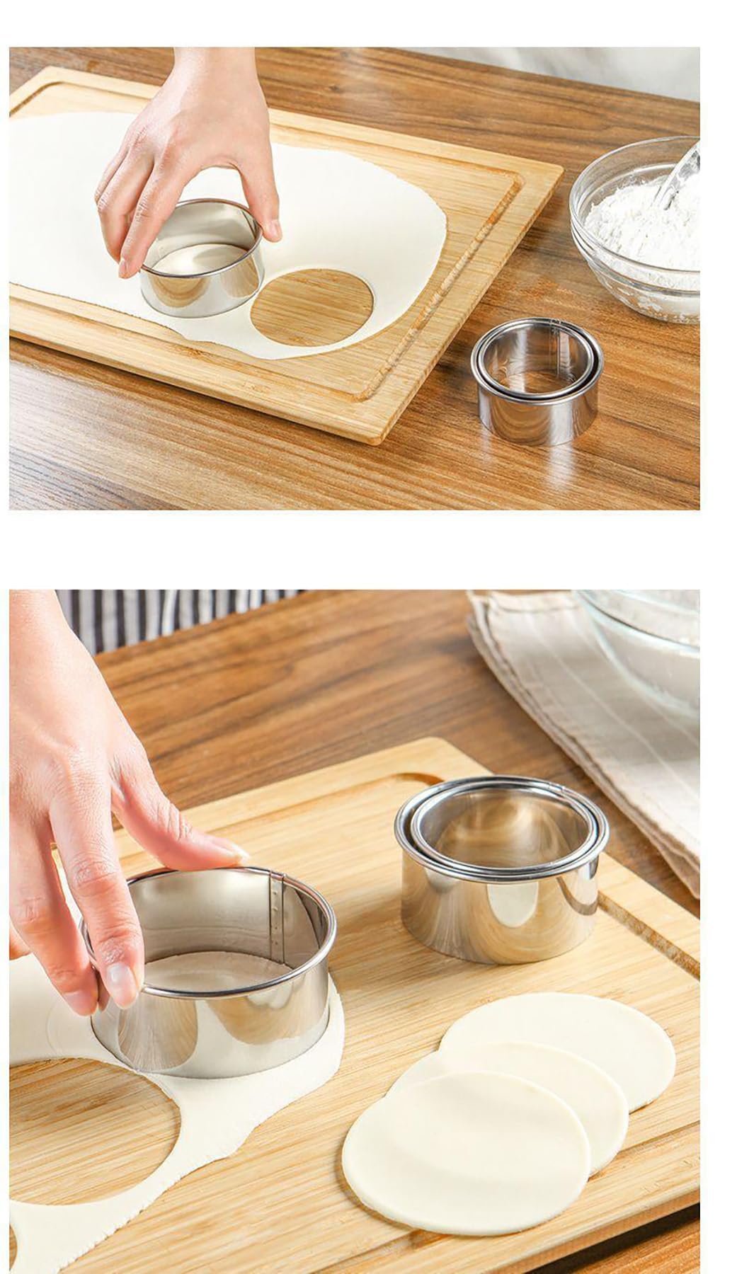 Dumpling making set of 8 pieces, including silicone rolling pin, dough maker, filling spoon, and 5-speed adjustable dumpling making mold, used for making dumpling pies and various noodle dishes