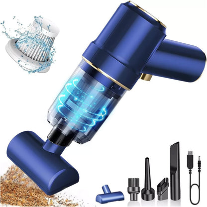 Car Vacuum Cleaner, High Suction Power Wet and Dry Rechargeable Portable Handheld Mini Vacuum for Home and Cars, Pet