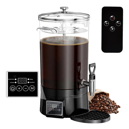 GKFF Commercial Coffee Urn Hot Beverage Dispenser Coffee Maker, Food-grade Plastic 26 L 170 Cups, Hot Chocolate Machine, Electric Percolator for Catering Hot Water for Hot Cocoa, Drink, Tea, Juice