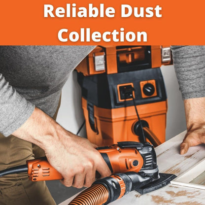 Fein Turbo I HEPA Pro Set Wet/Dry Dust Extractor - 5.8-Gallon Capacity, 151 CFM Suction, Anti-Static System, Quiet 66 dB Operation, Includes HEPA Filter and Accessories - 92037060990