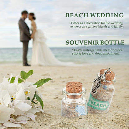 9-Pack 1.7 oz (50 ml) Glass Bottles with Cork Stoppers – for Spell Bottles, Spice Jars, DIY Party Favors, Travel Memories & Plant Propagation – Empty Recyclable Containers for Crafts, Kitchen,Décor