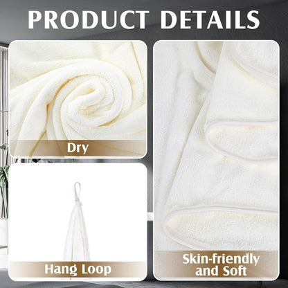 2 40 80 Inch 350gsm Preboun Pcs Oversized Fleece Bath Towels, x Bath Sheets Extra Large Microfiber Coral Velvet Highly
