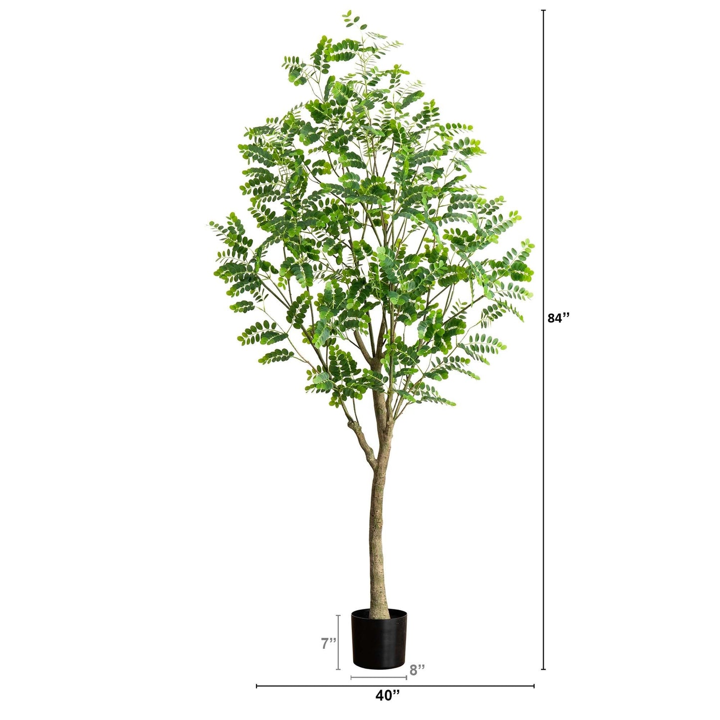 Nearly Natural 7ft. Artificial Greco Citrus Tree with Real Touch Leaves