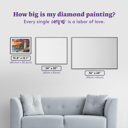 DIAMOND ART CLUB Apex of Fate Diamond Painting Kit, Fun DIY Crafts for Adults, Square Diamond Art Canvas by Chuck Pinson, 15.8" x 12.1" (40.1 cm x 30.6 cm)