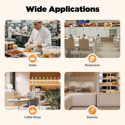 Commercial Conveyor Toaster 300 Slices/Hour,2200W Stainless Steel Heavy Duty Industrial Toasters (with Double Heating Tubes),Stainless Steel Conveyor Toaster for Making Muffins/Toast/Pastries/Waffles