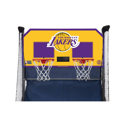 Pop-A-Shot - Home Dual Shot with Los Angeles Lakers NBA Graphics l Sensor Scoring l 16 Game Modes l 7 Balls l Foldable Storage l for All NBA Fans