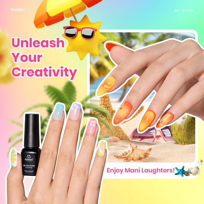 Beetles Fall Gel Nail Kit, Mystic Wonderland Gel Polish Set, 36 Colors Burgundy Brown Orange Red Polish Kit with Base Coat Glossy Matte & Glitter Top Coat Soak Off UV Led Nails Gifts for Women