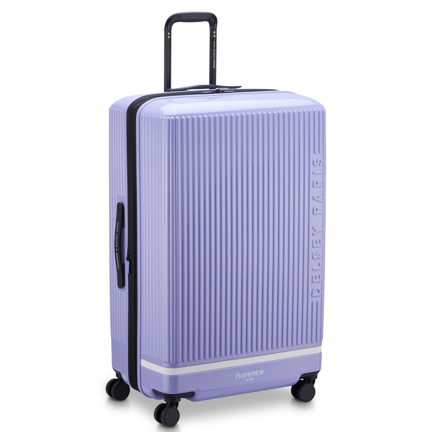 florence by mills Spin Me Away Hardside Expandable Luggage with Spinner Wheels, Lavender, 2 Piece Set (20/29)