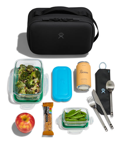 Hydro Flask Carry Out Lunch Box – Insulated Adult Lunch Cooler for Men and Women 5 L Beachplum Black