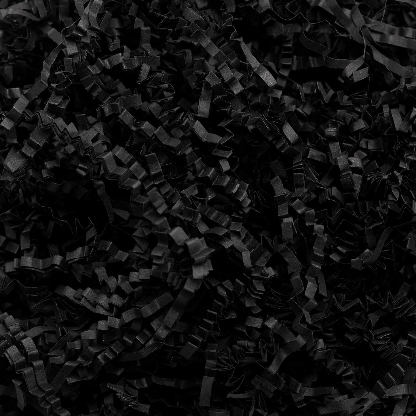 Mefleet 1 LB Crinkle Cut Paper Shred Filler Black Crinkle Shredded Paper for Gift Box - Gift Basket Bag Filler - Grass Cushion Stuffing for Valentine's Day Halloween Holiday Packaging Wrapping
