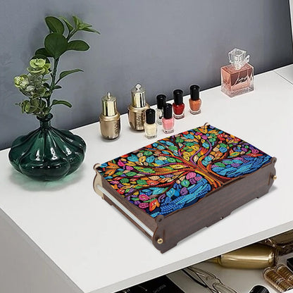 Tontut Diamond Painting kit Storage Box, Tree DIY Multifunctional Handmade Storage Box for Home Holiday Gifts