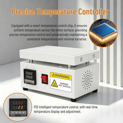 Cellophane Wrapping Machine, Manual Cellophane Overwrapping Machine, Desktop Heating Sealing Machine with PID Temperature Control for BOPP/PVC Film Used on Perfume, Cosmetics, and Action Figure Boxes