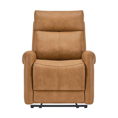 KISLOT Leather Recliner Chair for Adults Wall Hugger RV Recliner with USB Charging Ports Electric Power Reclining Sofa for Living Room Home Theater Seating Bedroom