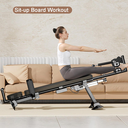 WUGCHDA Electric Alternative Inversion Table, Full Body Stretch Machine, Electric Inversion Tables for Back Pain, 440 Pound Capacity