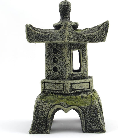 Zen Garden Decor Pagoda Lantern Statue for Outdoor Patio, Bonsai Plant Pots Japanese Yard Sculpture
