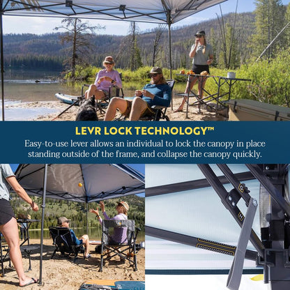 GCI Outdoor LevrUp Pop Up Canopy Tent, 8x8, Tan