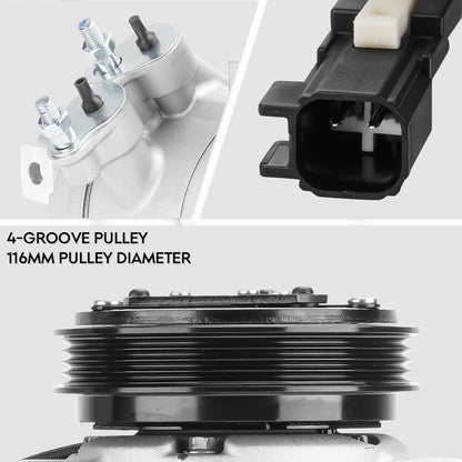 New AC Air Condition Compressor with Clutch for Ford F-150 3.5L 3.7L 2011-2014, for Ford Expedition 2015-2017,for Lincoln Navigator 2015-2017