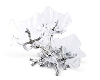 Arthur Court Grape 3-Tier Acrylic Bowl Stand