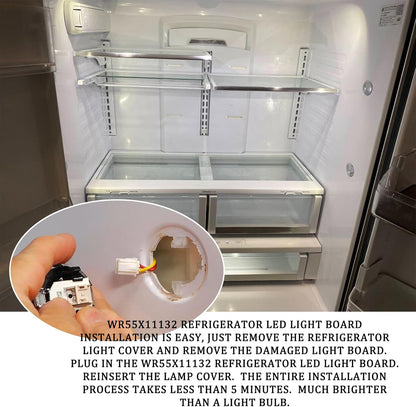 GE Refrigerator LED Light Assembly WR55X11132 WR55X25754 3033142 AP5646375 PS4704284 (3)