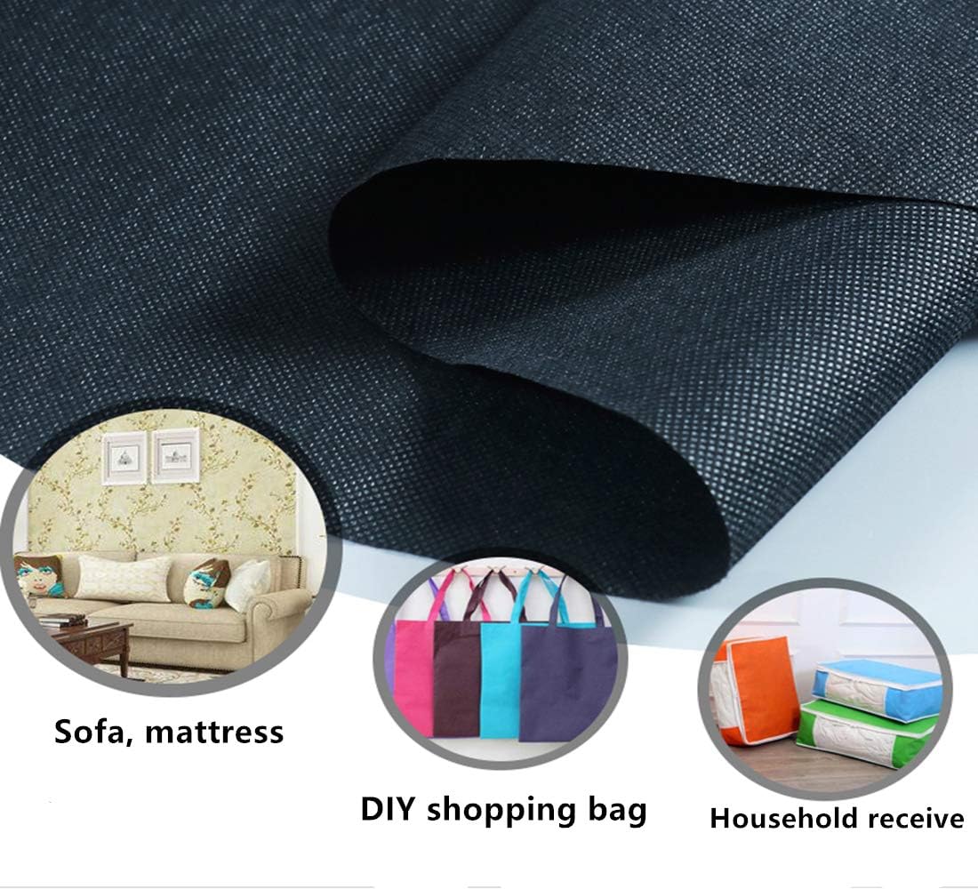 Non-Woven Fabric High-Density Renovation Sofa DIY Home - 60 in * 3 Yds, Black