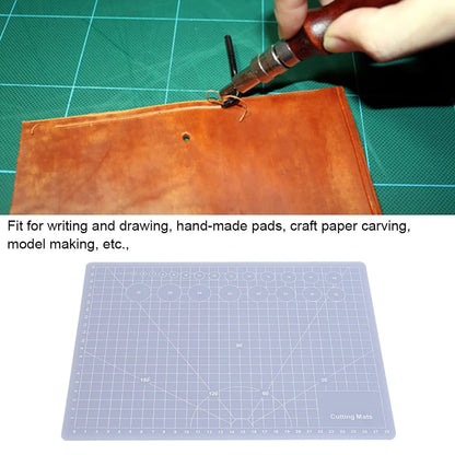 MUNEFE Translucent Cutting Mat, See Through Self Healing Cutting Mat, Non Slip Gridded Cutting Board for Writing, Painting, Paper Sculpture, Etc(A4 Translucent Cutting Board)