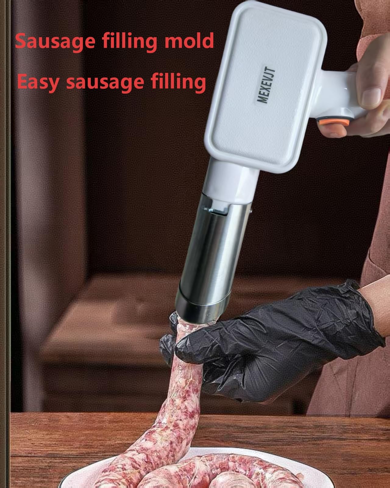 Electric Pasta Machine, Household Handheld Wireless Noodle Machine. A Homemade Noodle Machine With 10 Types Of Noodle Molds And 2 Types Of Enema Filling Nozzles