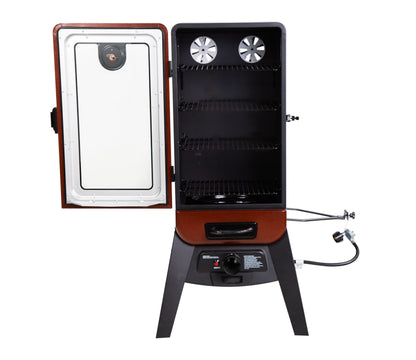 Pit Boss 3-Series Gas Vertical Smoker, Red Hammertone - 10773