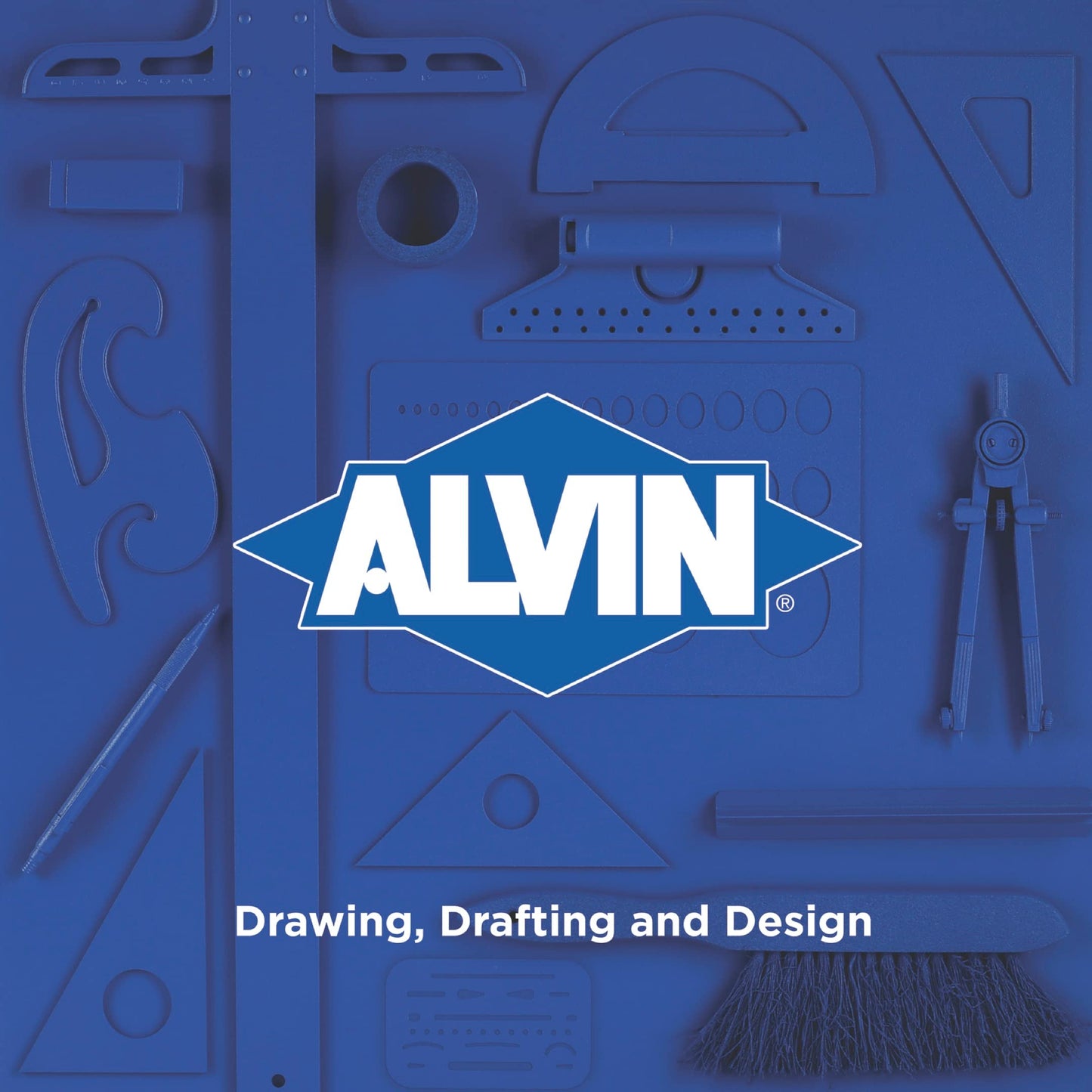 Alvin, Circle Guide Template, 46 Circles, 8.625 inches x 11.125 inches x .030 inches