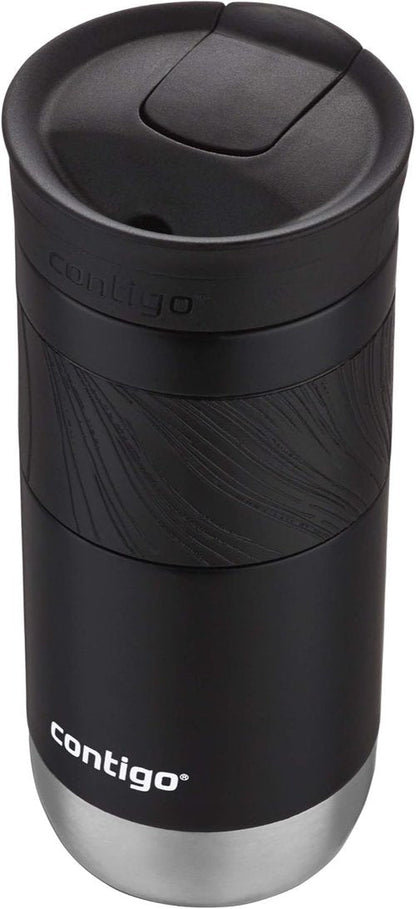 Contigo Byron Travel Mug - Vacuum-Insulated Stainless Steel | Leak-Proof, BPA-Free, 16oz, Licorice