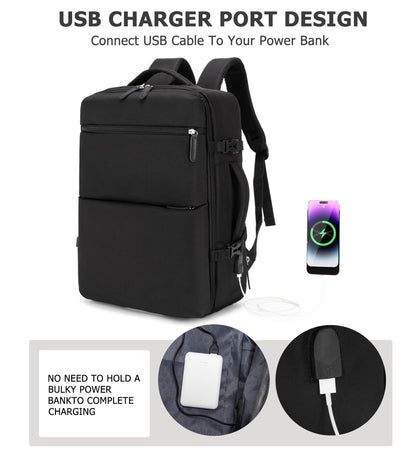 feilario 2 Piece Set Aluminium Frame PC Hard Shell Spinner Wheels Luggage,22.5"X15"X9.5" Airline Approved Built-In TSA lock Carry on Suitcase, with Cup Holder, USB Port, Phone Holder