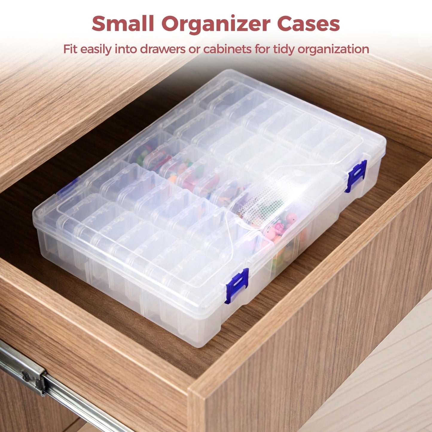 yeesport 138 Pcs Plastic Bead Storage Containers, Includes 135 Small Storage Boxes and 3 Large Organizer Cases, Clear Containers with Hinged Lids for Jewelry, Crafts, Small Items, Parts