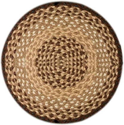 Earth Rugs Chair Pad, 15.5", Chocolate/Natural