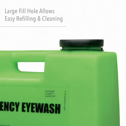 Fendall Porta Stream I 6-Gallon (22.7 L) Refillable Secondary Emergency Eye Wash Station (with 70 oz. / 2.07 L Saline Concentrate)