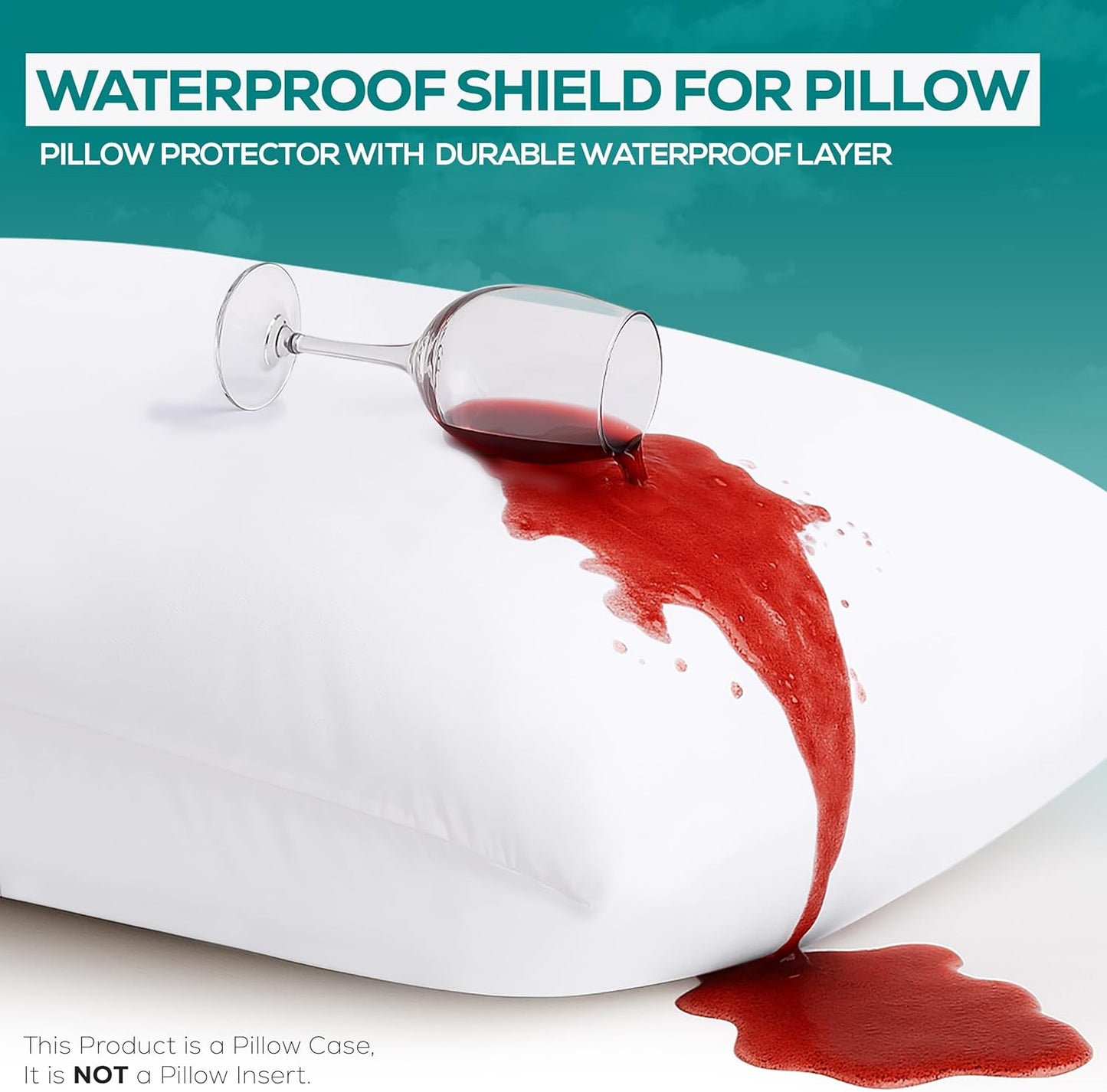 Utopia Bedding King Size Pillow Protectors - Set of 6 Zippered, Waterproof & Dust Mite Proof Covers (White)