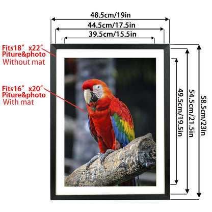 Mxtallup 18x22 in Diamond Painting Picture Frames 16x20 in Diamond Art Frame , Display Pictures16x20 Inch/ 40x50 cm with Mat or 18x22 Inch/45x55 cm Without Mat, Wall Diamond Embroidery 18x22 Picture