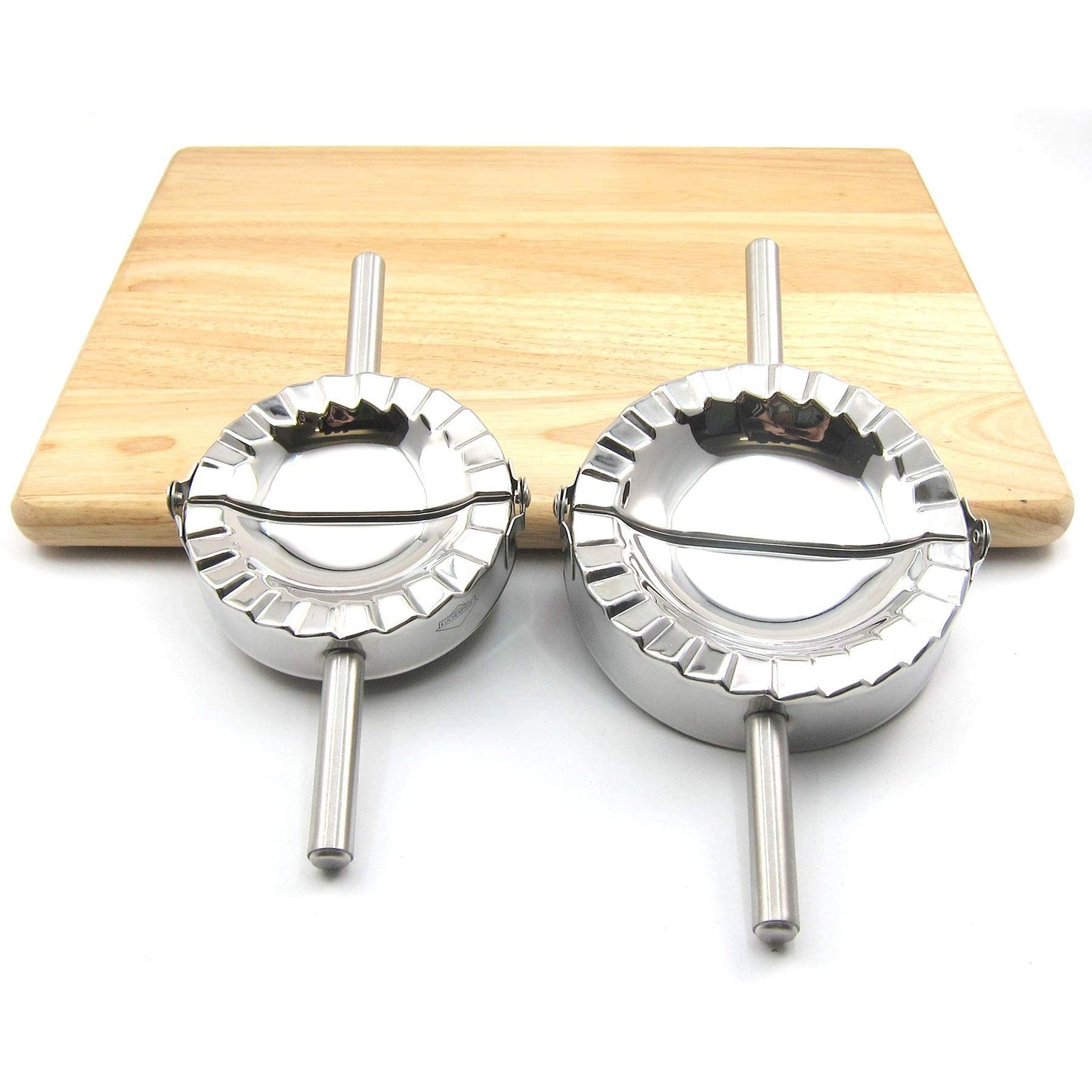 Best Utensils Stainless Steel Ravioli Mould Pierogi Dumpling Maker Wrapper Pastry Dough Cutter Kitchen Accessories (M: 4 inch)