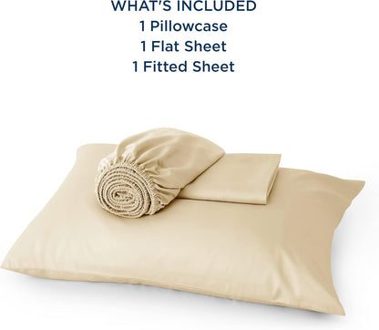 Bedsure Twin XL Sheet Set | Cooling Sheets Twin Extra Long, Rayon Derived from Bamboo, Deep Pocket, Hotel Luxury Bedding