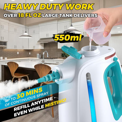 12pcs Steam Cleaner,Steamer for Cleaning,Steam Cleaner for Home,Cleaning With Lockable Steam Button and Accessories,at