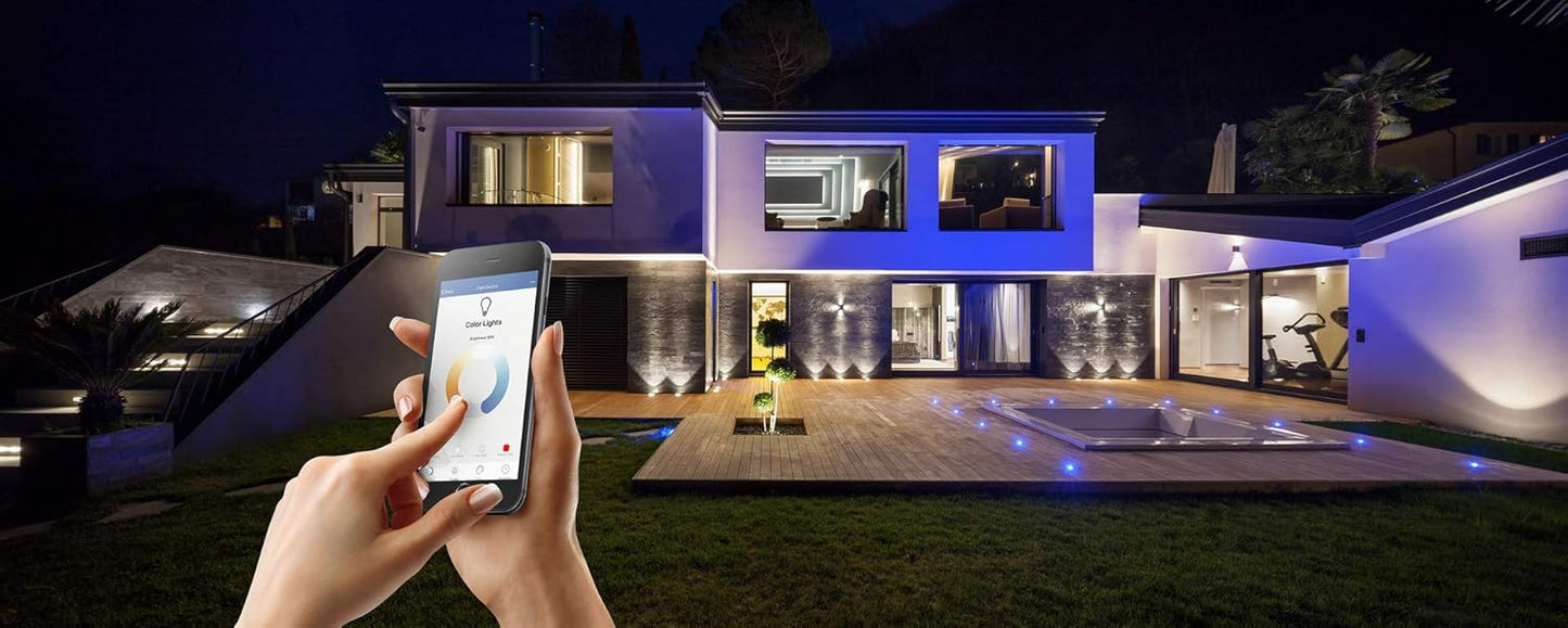 FEIT Electric Smart Wi-Fi LED Color Changing Dimmable 60W Light Bulbs 2-pk White