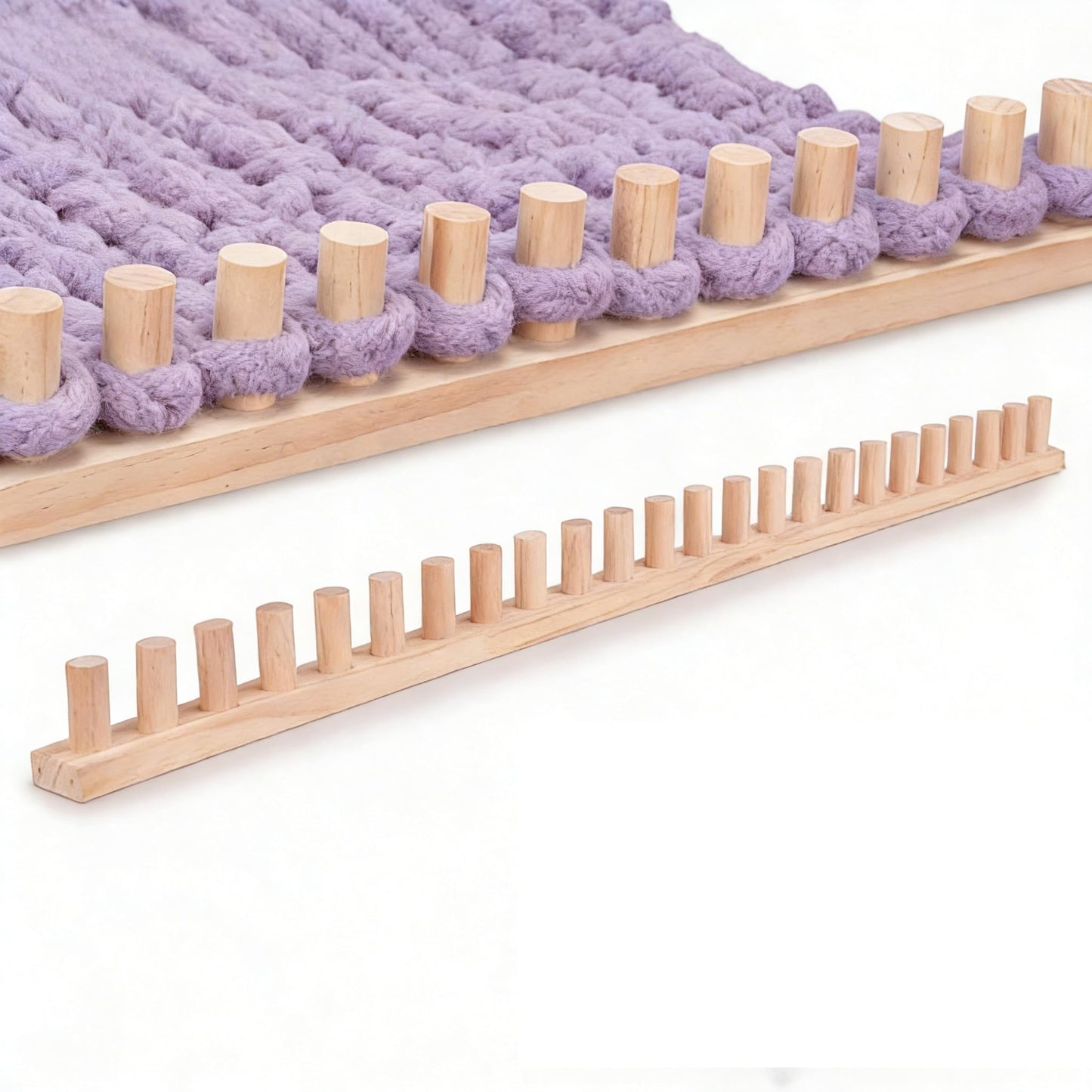 blloocod 46” Chunky Blanket Loom Knitting Loom for DIY Throw Blankets, Hand Knitting Yarn Chunky Blanket Kit
