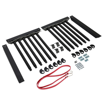 ECOTRIC 5-Lite Windshield Glass Rack 24-Inch Height Windshield Rack Auto Glass w/Rubber Foam Pads, Mast Locks Replacement Windshield Window Holder Steel