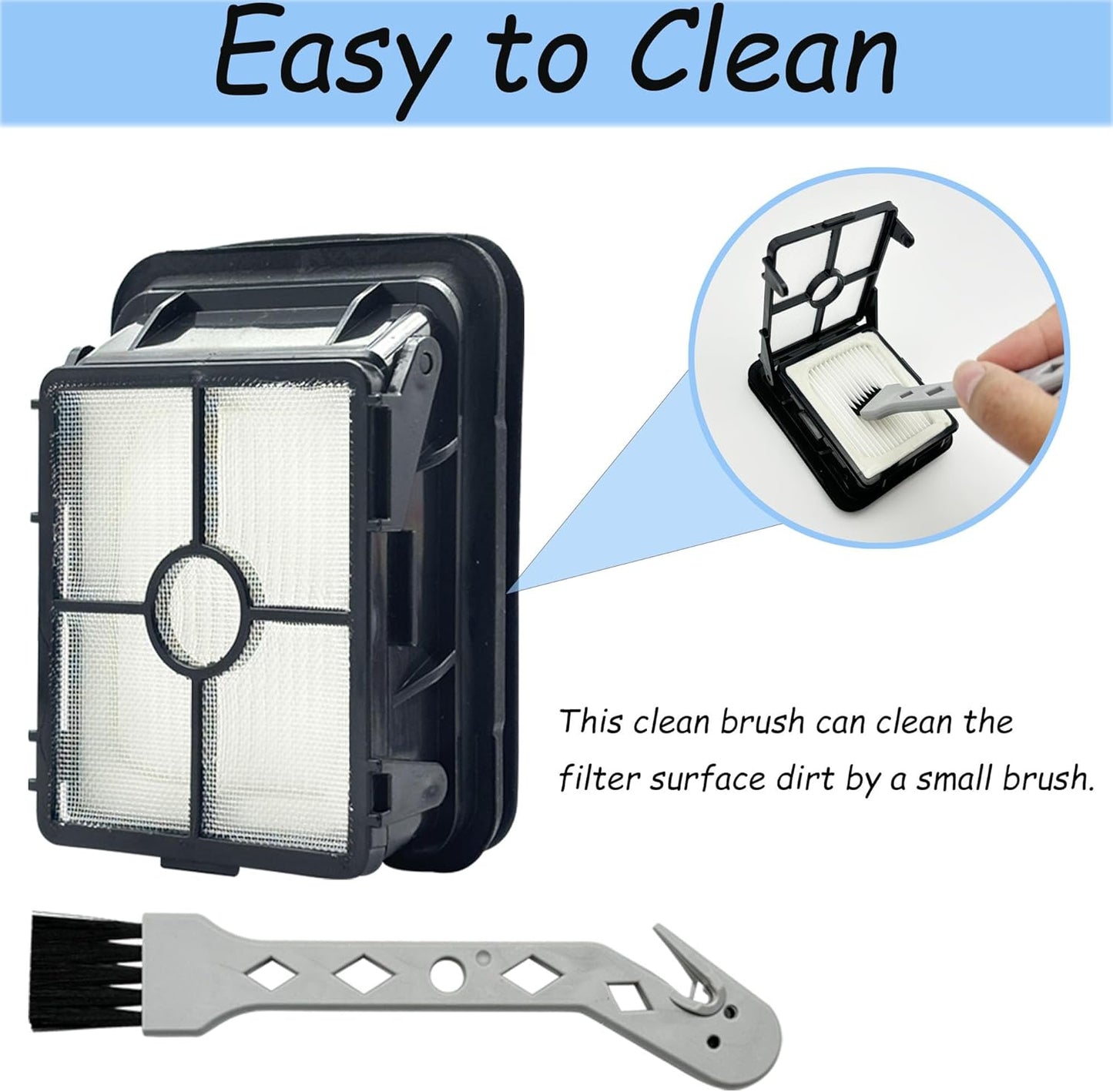 Replacement Parts for Bissell CrossWave 2024 Model 3888A, 4 Brush Rolls, 2 Filters, 1 Cleaning Brush