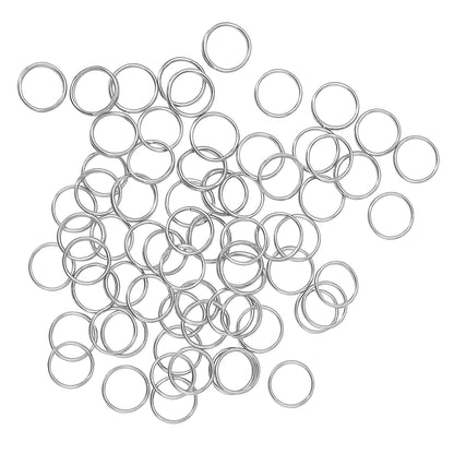 Mandala Crafts 9mm Stainless Steel Lobster Clasps for Jewelry Making - 100 PCs SS Lobster Claw Clasps with Jump Rings Jewelry Findings Kit for Necklaces Bracelets Charms Fasteners